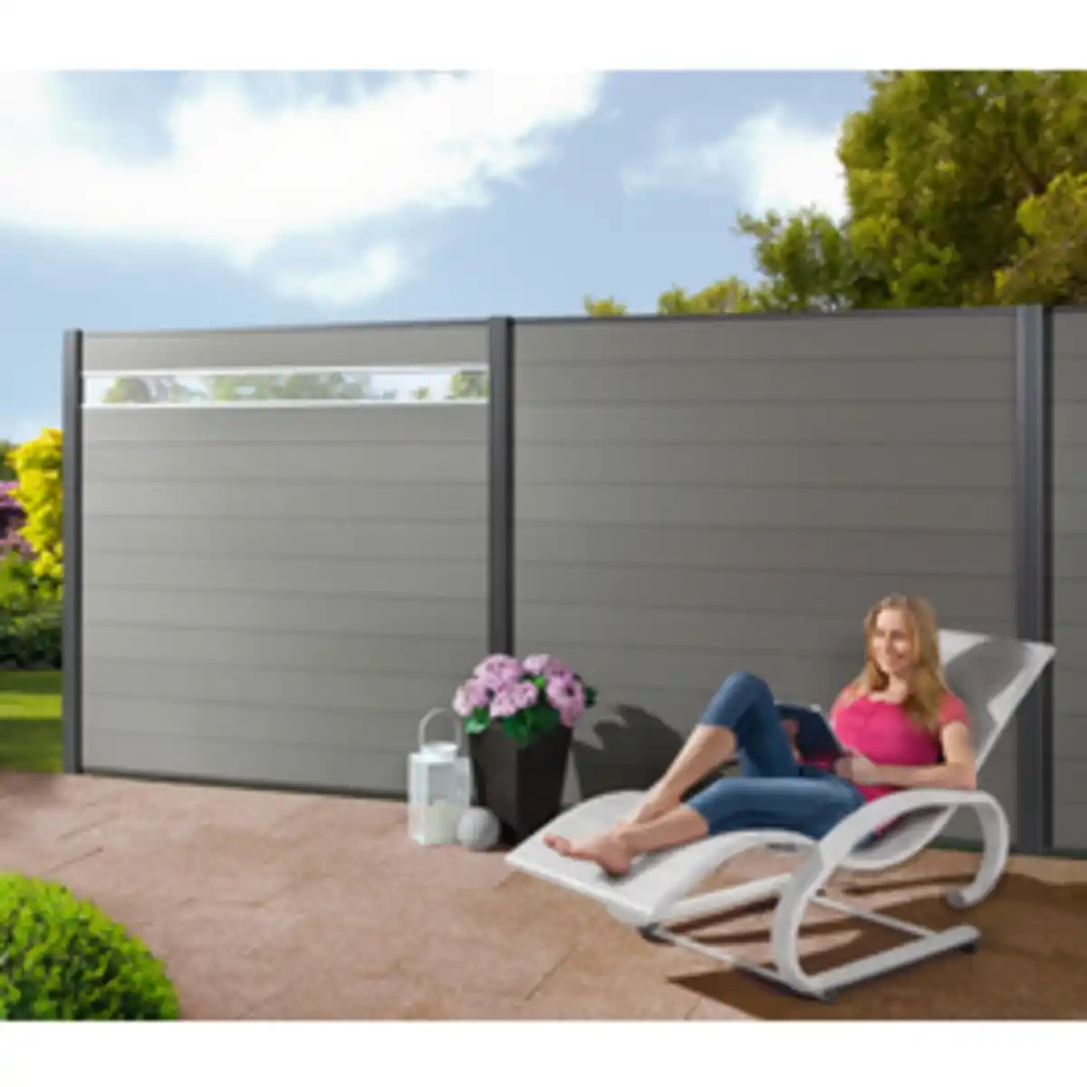 Bild 2 von Mr. GARDENER Design Inlay »Turino«, BxHxT: 179 x 30,1 x 2 cm, für WPC-Steckzaunsystem Turino