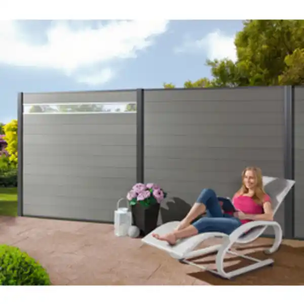 Bild 2 von Mr. GARDENER Design Inlay »Turino«, BxHxT: 179 x 30,1 x 2 cm, für WPC-Steckzaunsystem Turino