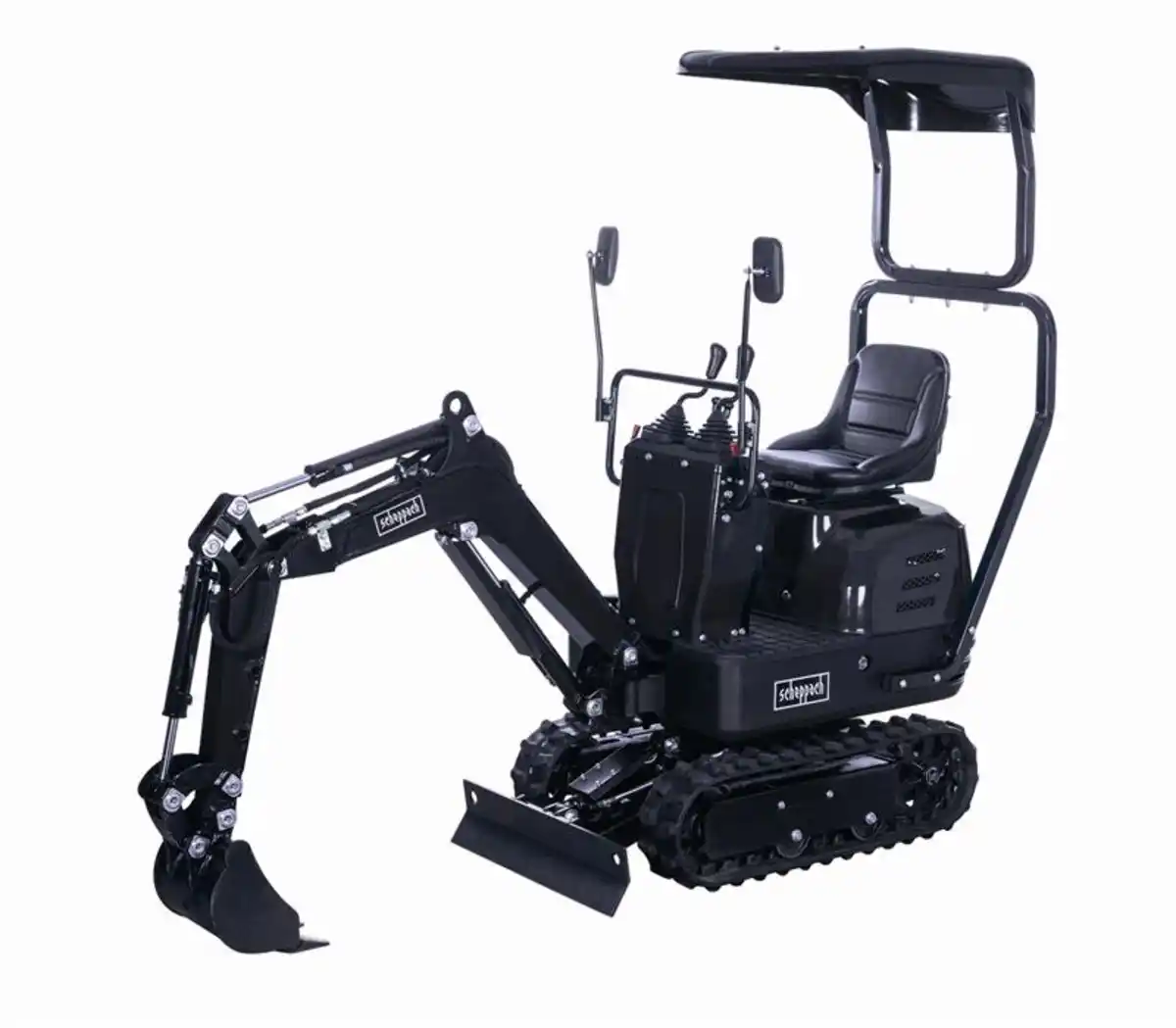 Bild 1 von Scheppach Mini-Bagger MIB800-BE Black Edition inkl. Baggerdach