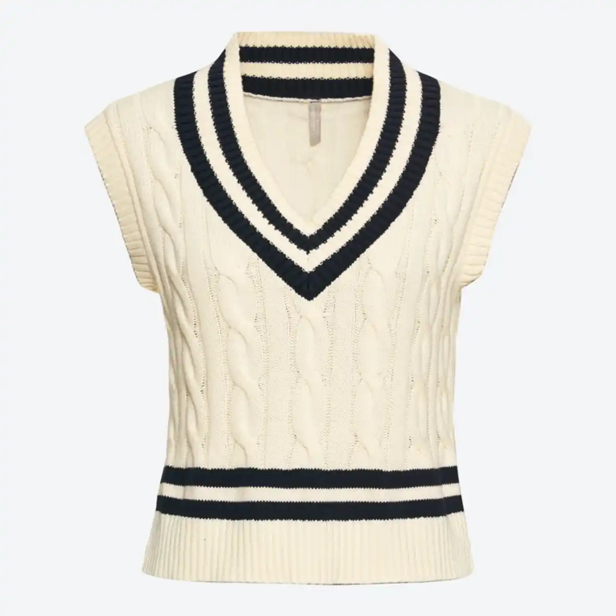 Bild 2 von Damen-Pullunder mit Zopfstrickmuster