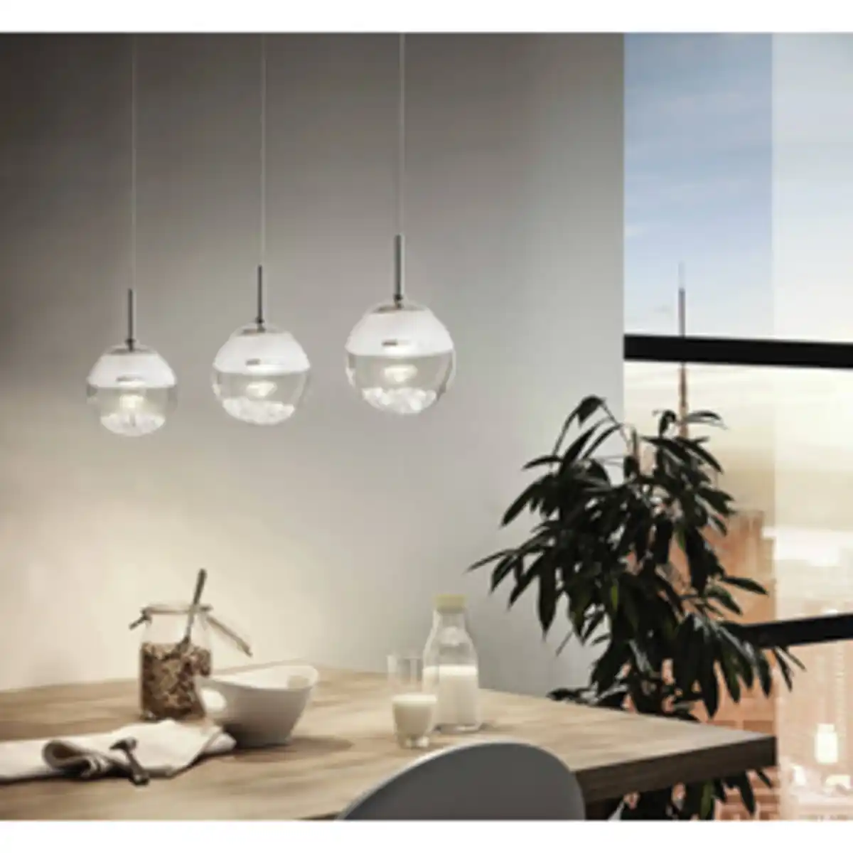 Bild 3 von EGLO Hängeleuchte »MONTEFIO 1«, Stahl, 3000K