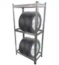 Bild 1 von Schwerlastregal, Reifenregal, bis 270kg belastbar für 4 Reifen, 150 x 70 x 40 cm