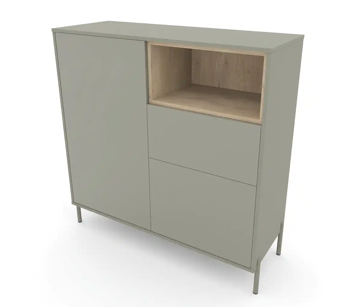 Bild 1 von Highboard »Hygge« mit 2 Türen, salbeigrün