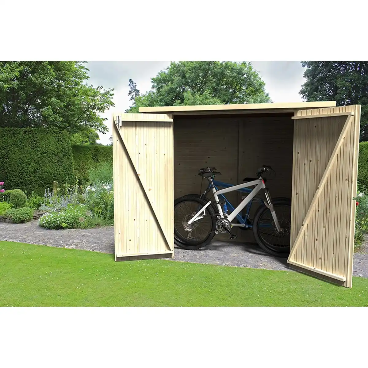 Bild 2 von D+J Fahrrad Garage Bike Box 180 cm x 88 cm x 161 cm (B x T x H)