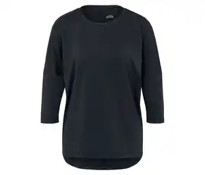 3/4-Sportshirt, schwarz