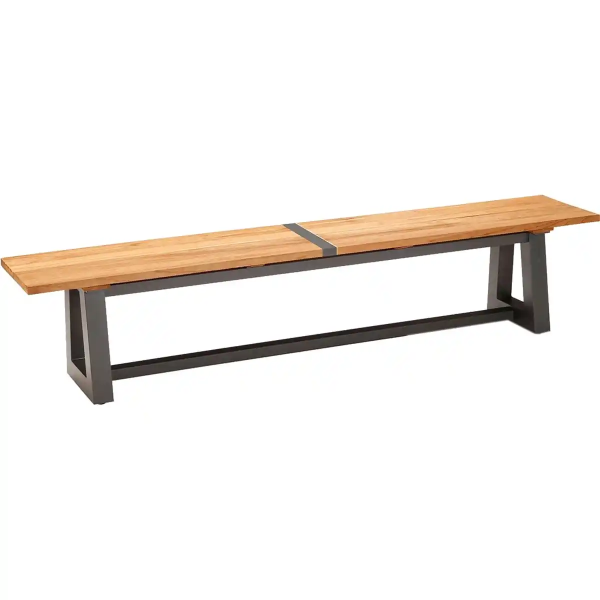 Bild 1 von Gartenbank Campione 220 x 40 cm Anthrazit/Teakholz FSC®
