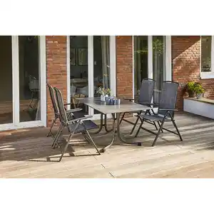 Siena Garden Dining-Set Livorno 5-teilig 4 x Klappsessel 1 x Klapptisch