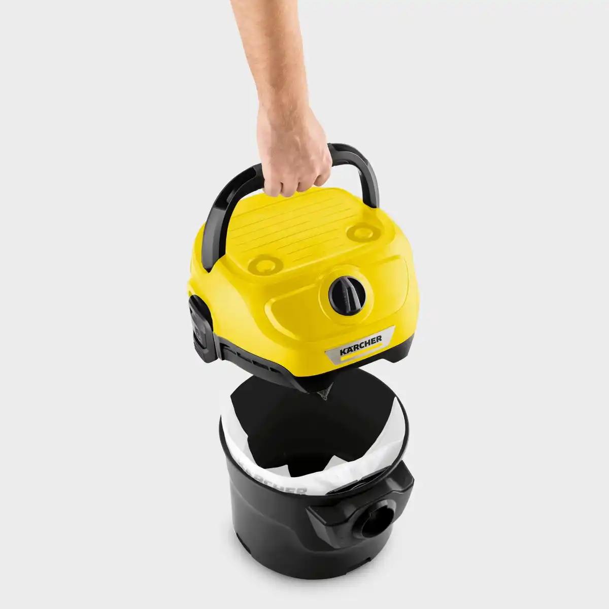 Bild 2 von Kärcher Nass-Trockensauger WD 1 Classic 12 Liter 850 W mit Kunststoffbehälter