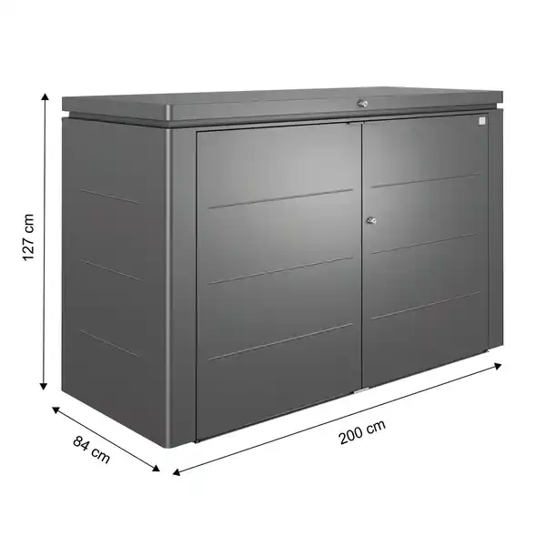 Bild 2 von Biohort Gartenbox HighBoard 200 Dunkelgrau-Metallic