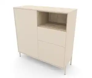 Highboard »Hygge« mit 2 Türen, cashmere-weiß