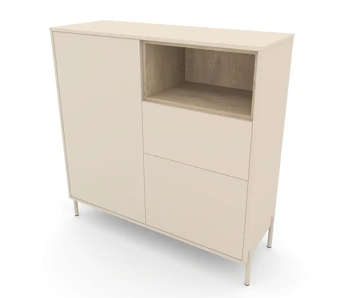 Bild 1 von Highboard »Hygge« mit 2 Türen, cashmere-weiß