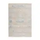 Bild 1 von Novel Flachwebeteppich Baroque, Grau, Türkis, Textil, Vintage, rechteckig, 120x170 cm, pflegeleicht, Teppiche & Böden, Teppiche, Webteppiche