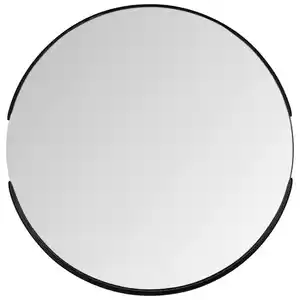 Carryhome Wandspiegel, Schwarz, Metall, Glas, rund, 40x40x3.5 cm, Spiegel, Wandspiegel