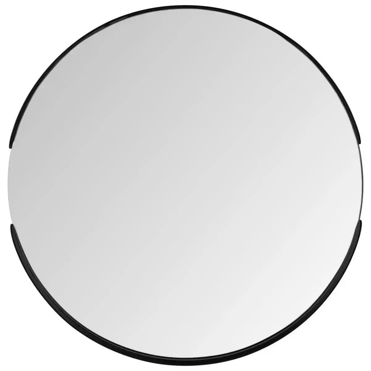 Bild 1 von Carryhome Wandspiegel, Schwarz, Metall, Glas, rund, 40x40x3.5 cm, Spiegel, Wandspiegel