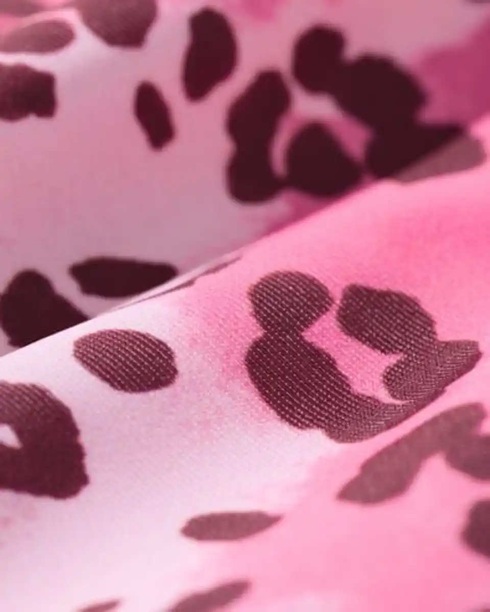 Bild 2 von Wendebikini für Kinder mit Leopardenstreifen rosa