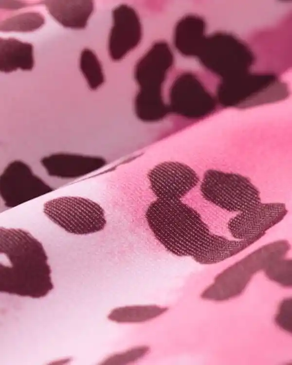 Bild 2 von Wendebikini für Kinder mit Leopardenstreifen rosa