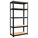 Bild 1 von Xora Schwerlastregal, Schwarz, Metall, Holzwerkstoff, 90x180x40 cm, Freizeit, Heimwerken, Werkstatt, Schwerlastregale