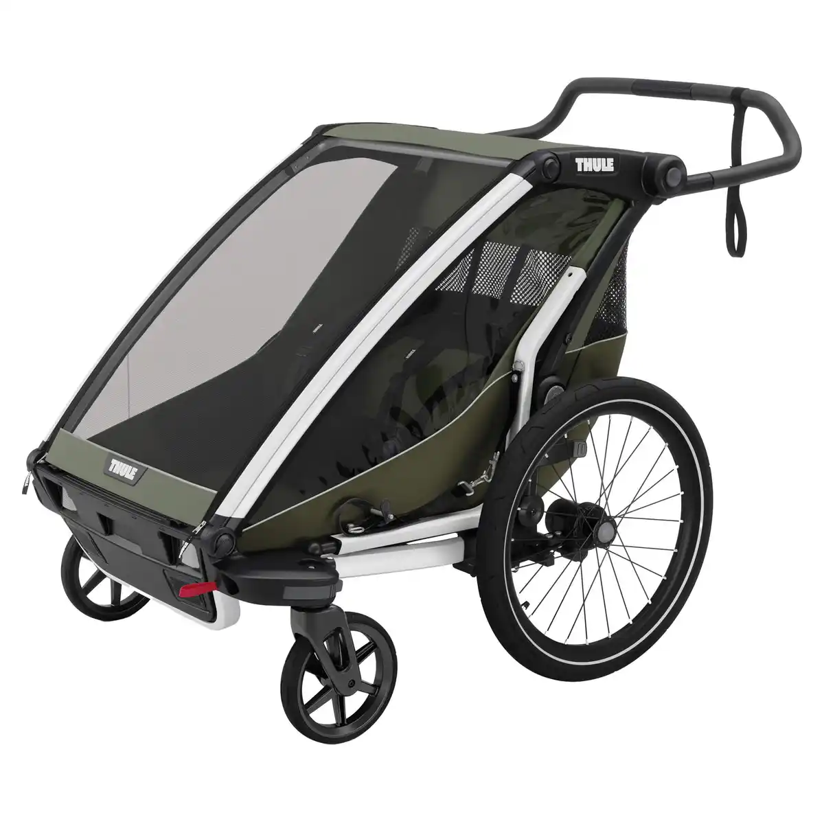 Bild 1 von CHARIOT LITE DOUBLE VINTAGE GREEN - Fahrradanhänger