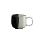 Bild 1 von ASA Espressotasse Joy, Schwarz, Hellgrau, Keramik, 90 ml, 5 cm, Kaffee & Tee, Tassen, Espressotassen