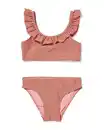 Bild 1 von Kinderbikini Seersucker gestreift dunkelrosa