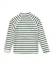 Bild 2 von Kinder-Schwimmshirt mit LSF 40+, gestreift grün