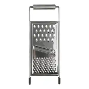 Chefkoch+Fackelmann Allzweckreibe München, Schwarz, Silber, Metall, Kunststoff, 31 cm, Kochen, Küchenhelfer, Küchenreiben