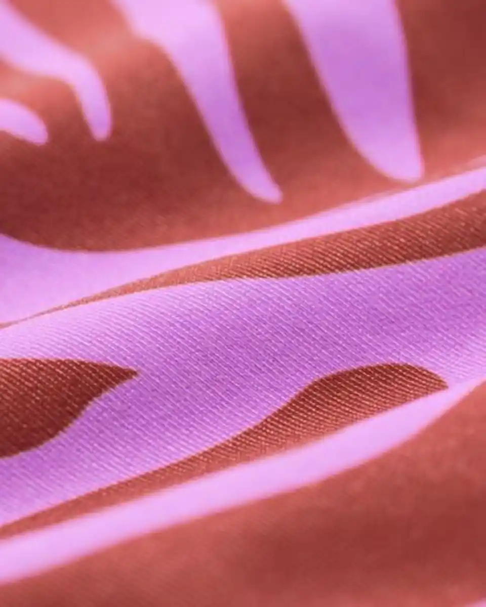 Bild 2 von Wendebikini für Kinder mit Zebrastreifen lila