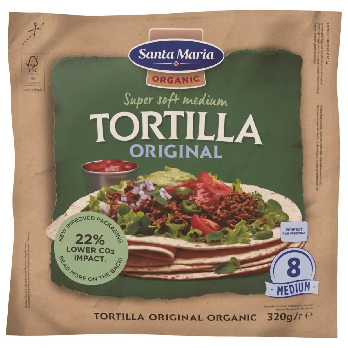 Bild 1 von Santa Maria Bio Organic Tortilla Original 20cm 320g