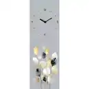 Bild 1 von Euroart Wanduhr Time For Leaves I, Mehrfarbig, Weiß, Glas, 20x60x3.1 cm, Dekoration, Uhren, Wanduhren