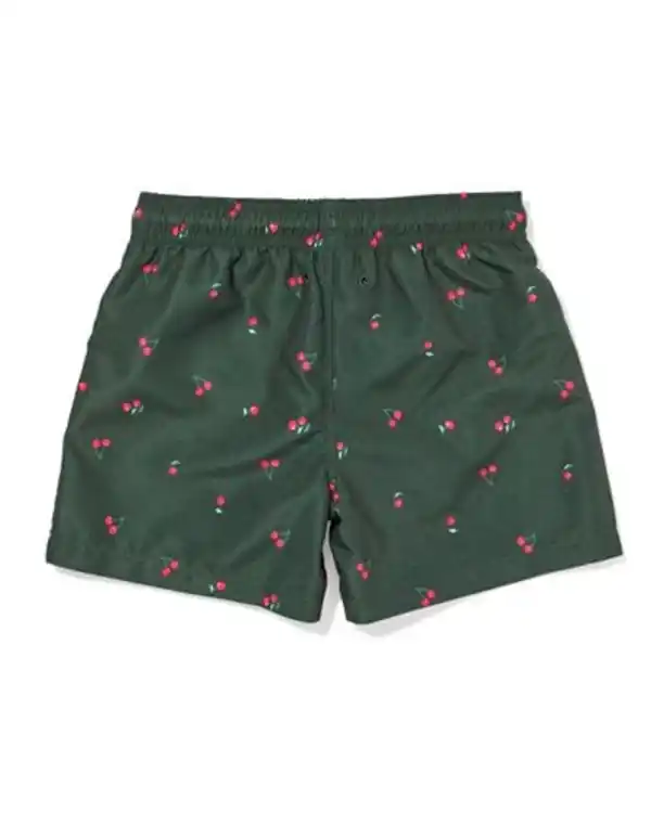Bild 2 von Kinderbadehose mit Kirschen dunkelgrün