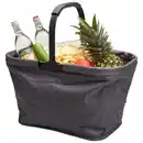 Bild 1 von Novel Einkaufskorb, Dunkelgrau, Textil, 30 L, rechteckig, 27x27x50 cm, faltbar, Freizeit, Koffer & Taschen, Einkaufskörbe