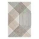 Bild 1 von Esprit Tuftteppich Bass, Braun, Schwarz, Beige, Textil, geometrisch, rechteckig, 80x150 cm, GoodWeave, für Fußbodenheizung geeignet, in verschiedenen Größen erhältlich, pflegeleicht, strapazierf