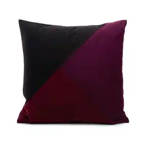 Novel Kissenhülle Peppino, Rot, Schwarz, Beere, Textil, Graphik, 50x50 cm, bügelleicht, Wohntextilien, Bezüge, Kissenbezüge