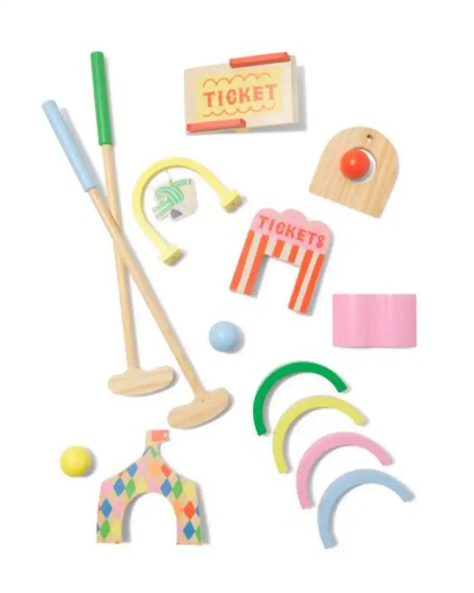 Bild 1 von Minigolf-Set aus Holz, Zirkusthema