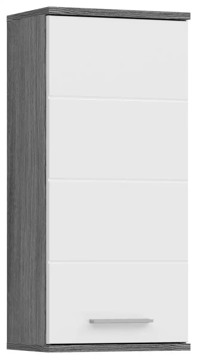 Bild 1 von Hängerschrank Blake ca. 35x77 cm Rauchsilber/Weiß, Weiß Hochglanz
