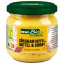 Bild 1 von REWE Bio + vegan Streichcreme Süßkartoffel Dattel Curry 180g