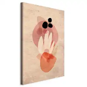 artgeist Leinwandbild, Orange, Beige, Holz, Textil, Kiefer, rechteckig, 80x120x1.2 cm, Keilrahmen, Bilder und Zubehör, Wandbilder, Leinwandbilder