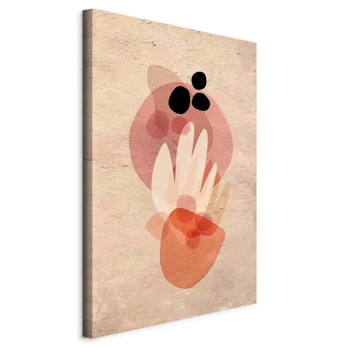 Bild 1 von artgeist Leinwandbild, Orange, Beige, Holz, Textil, Kiefer, rechteckig, 80x120x1.2 cm, Keilrahmen, Bilder und Zubehör, Wandbilder, Leinwandbilder