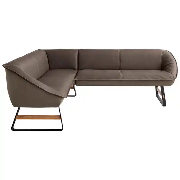 Bild 1 von Koinor Eckbank, Braun, Textil, Leder, Echtleder, Büffelleder, Wildeiche, vollmassiv, 5-Sitzer, L-Form, 244x192 cm, Fußauswahl, Lederauswahl, Stoffauswahl, erweiterbar, Typenauswahl, seitenverkehrt