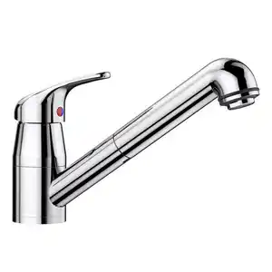 Blanco Küchenarmatur, Chrom, Metall, 5.6x16x26.3 cm, flexible Anschlussschläuche, herausziehbare Spülbrause, schwenkbarer Auslauf, Küchen, Küchenausstattung, Küchenarmaturen