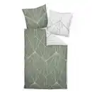 Bild 1 von Janine Wendebettwäsche J.d., Jadegrün, Textil, Graphik, 200x200 cm, Textiles Vertrauen - Oeko-Tex®, bügelfrei, pflegeleicht, atmungsaktiv, hautfreundlich, saugfähig, schadstoffgeprüft, Schlafte