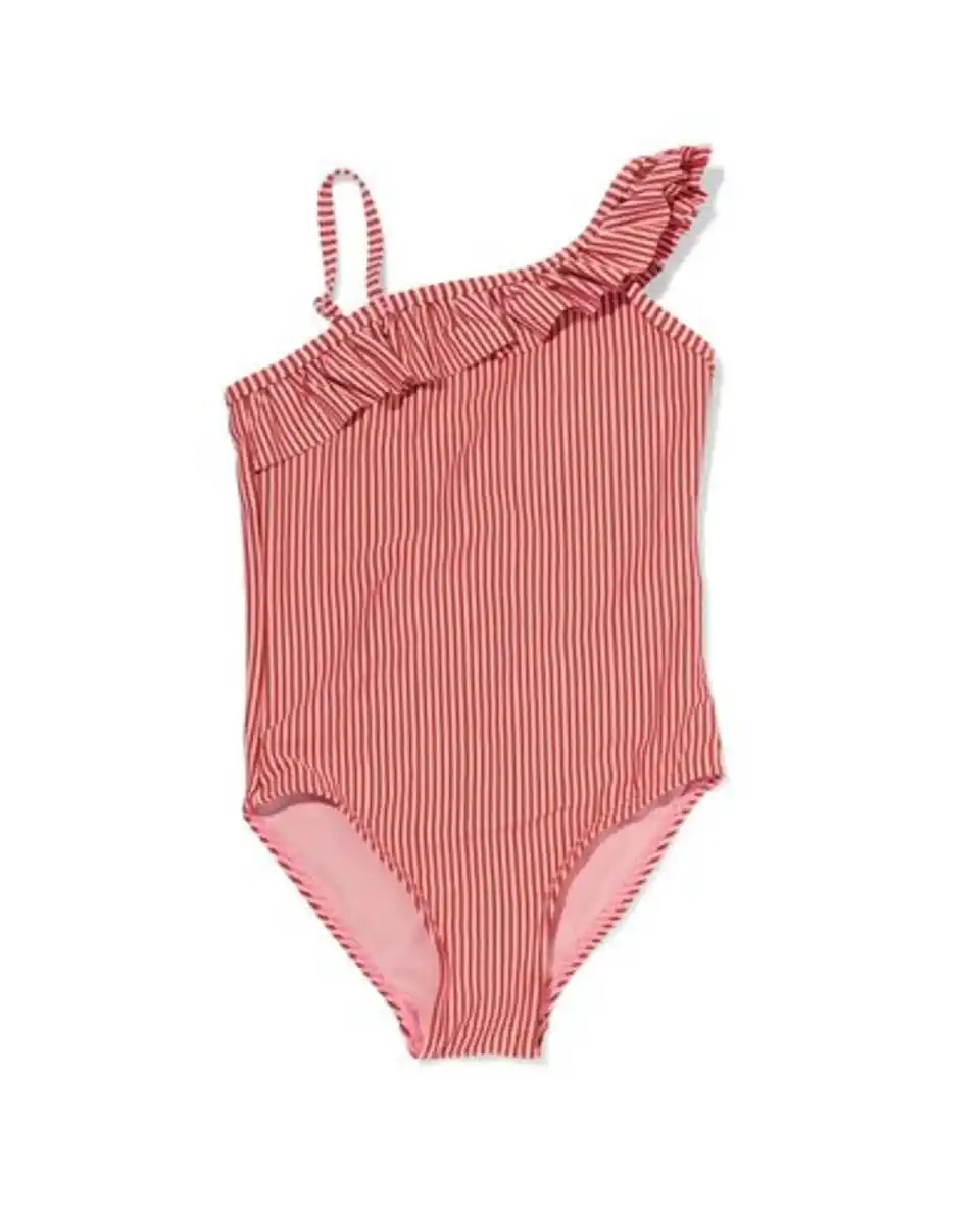 Bild 1 von Kinderbadeanzug aus Seersucker dunkelrosa