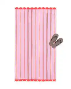 Kinder-Strandtuch 80 × 140 cm, Velours, gestreift