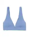 Bild 2 von Damen-Bikinioberteil Liv, Triangel-Oberteil, Struktur hellblau