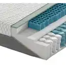 Bild 1 von Novel Gel-Taschenfederkernmatratze, Grau, Weiß, Textil, H3, rechteckig, 80x220 cm, Austria Gütezeichen, Made in Austria, Oeko-Tex® Standard 100, Bezug abnehmbar/waschbar, optimale Belüftung, alte