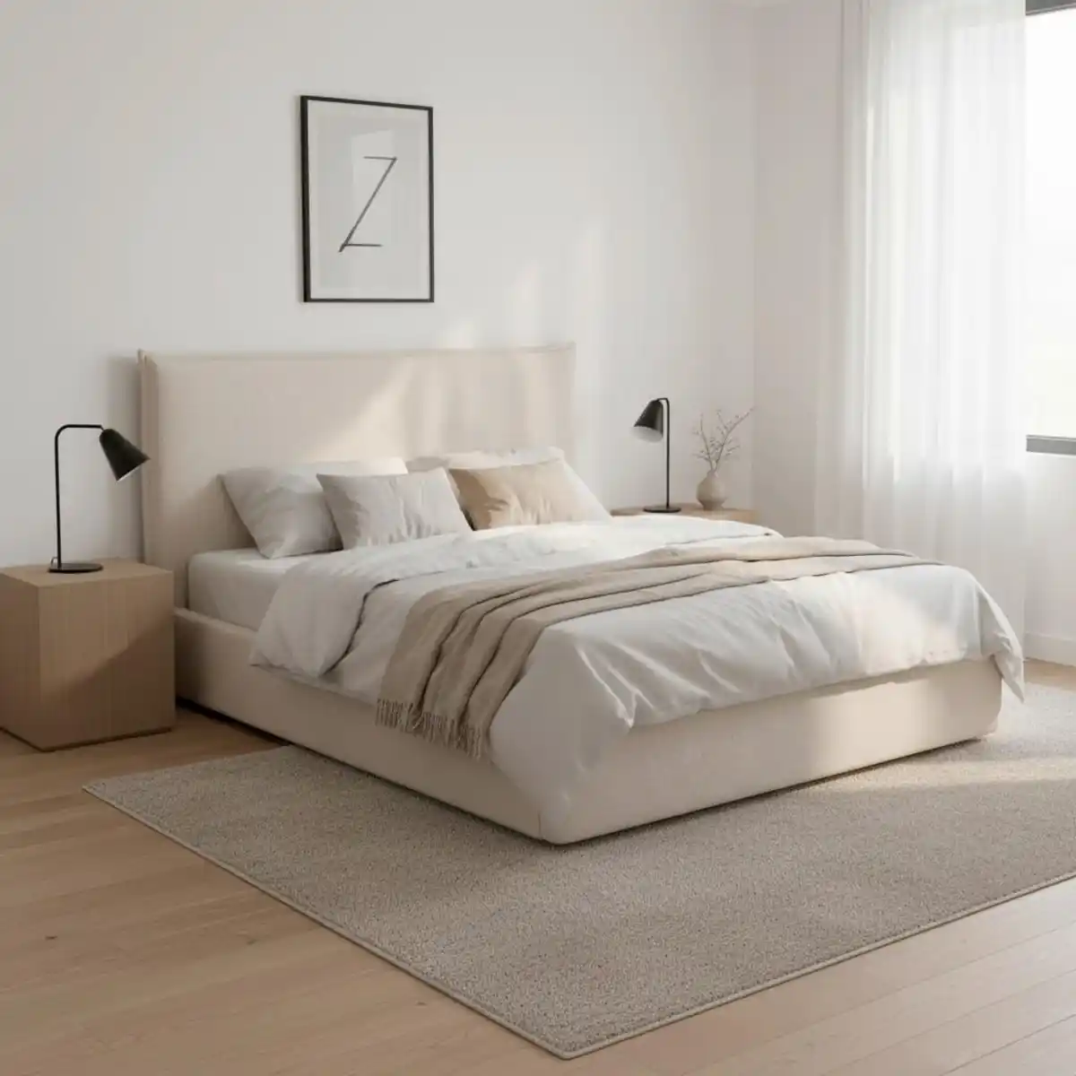 Bild 1 von Polsterbett Alba Beige ca. 180x200 cm, Beige