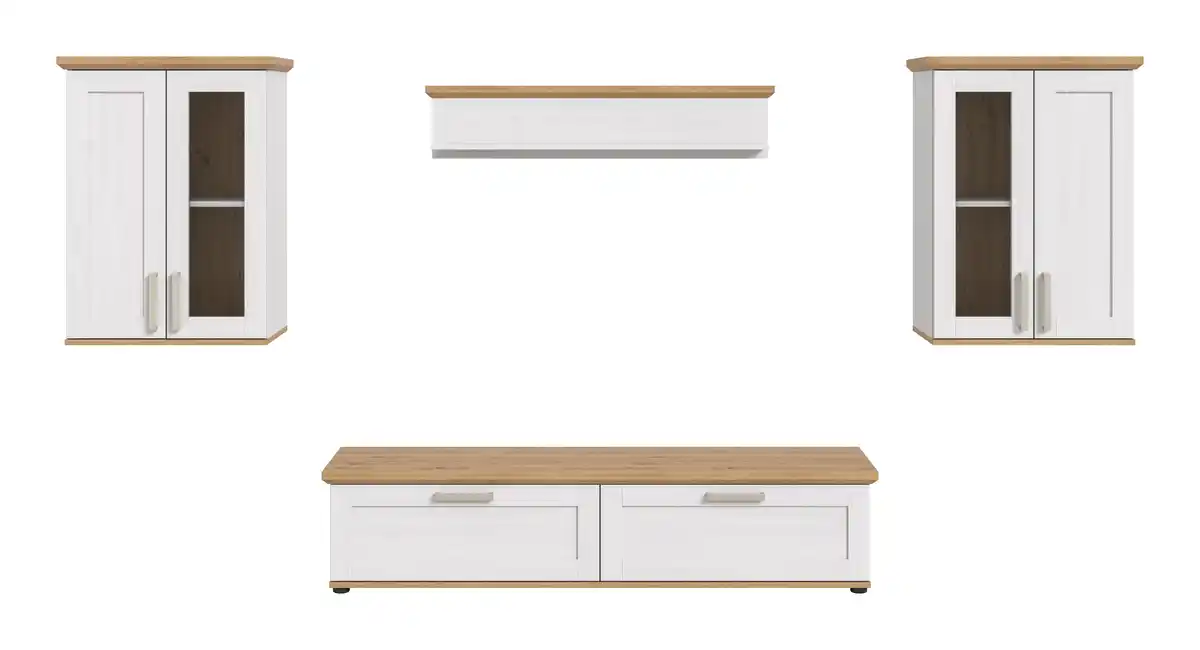 Bild 1 von Wohnwand Verona Lärchefarben/ Eiche Artisan, Lärchefarben, Eiche Artisan