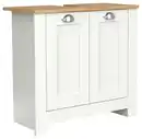 Bild 1 von Waschbeckenunterschrank Balusa ca. 65x60 cm Weiß/Eiche, Weiß, Eichefarben