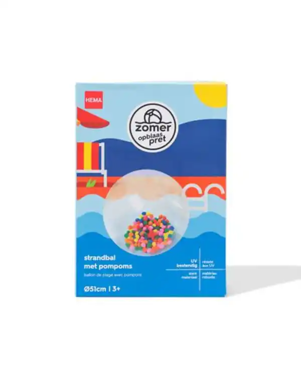 Bild 3 von Strandball ⌀ 51 cm Pompons