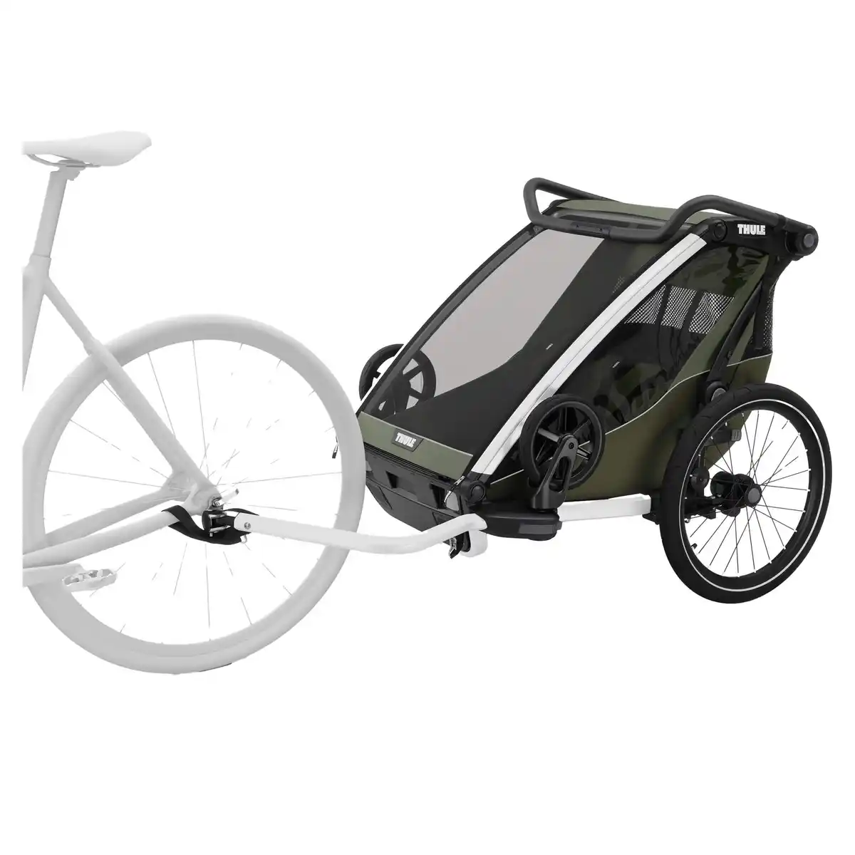 Bild 4 von CHARIOT LITE DOUBLE VINTAGE GREEN - Fahrradanhänger